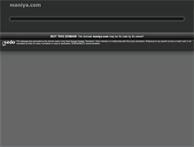 Tablet Screenshot of maniya.com